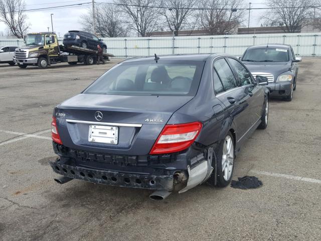 WDDGF8BB4BR165421 - 2011 MERCEDES-BENZ C 300 4MAT GRAY photo 4