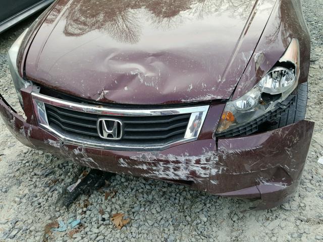 1HGCP2F41AA080162 - 2010 HONDA ACCORD LXP MAROON photo 9