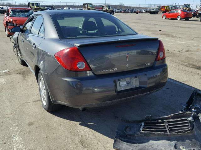 1G2ZG578664289709 - 2006 PONTIAC G6 SE1 GRAY photo 3