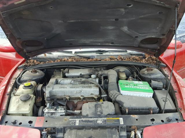 1G8ZH1270SZ210820 - 1995 SATURN SC2 RED photo 7
