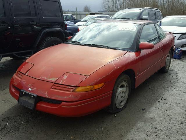 1G8ZG1578PZ289725 - 1993 SATURN SC2 RED photo 2