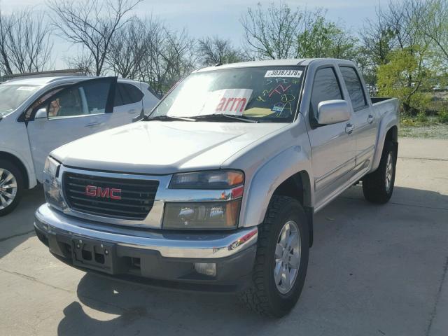 1GTJSCDE0A8102990 - 2010 GMC CANYON SLE SILVER photo 2