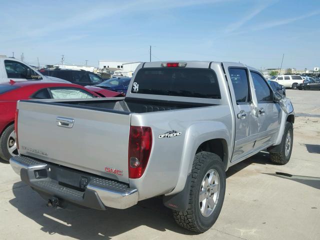 1GTJSCDE0A8102990 - 2010 GMC CANYON SLE SILVER photo 4