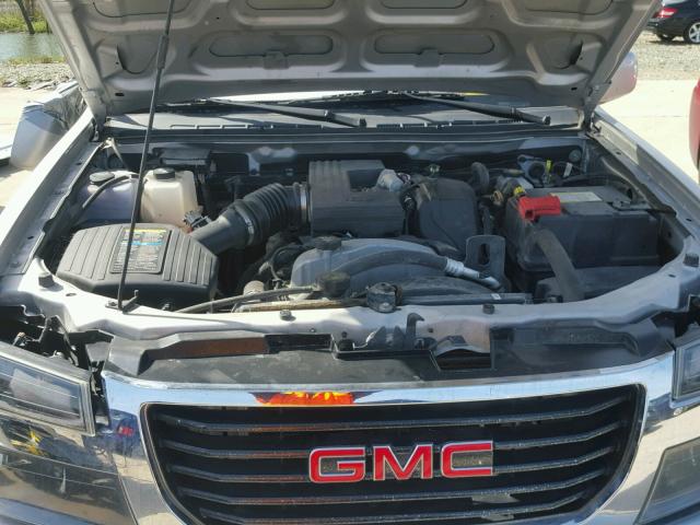 1GTJSCDE0A8102990 - 2010 GMC CANYON SLE SILVER photo 7