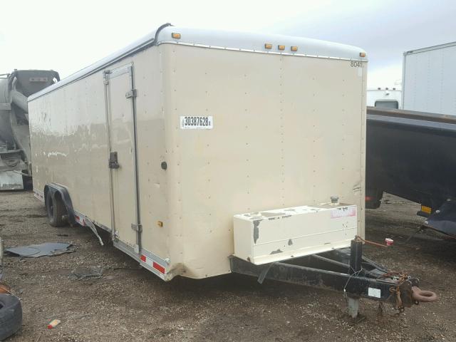 1WC200L2324045240 - 2002 WELLS CARGO TRAILER TAN photo 1