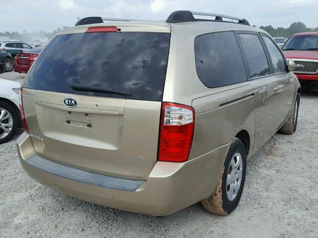 KNDMB233186267119 - 2008 KIA SEDONA EX GOLD photo 4