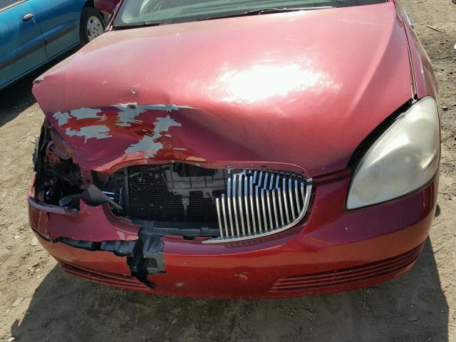 1G4HD572X7U232485 - 2007 BUICK LUCERNE CX RED photo 7