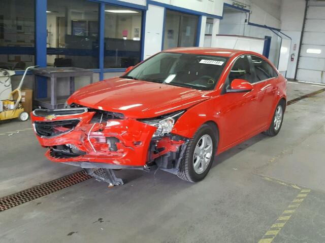 1G1PE5SB3G7121563 - 2016 CHEVROLET CRUZE LIMI RED photo 2