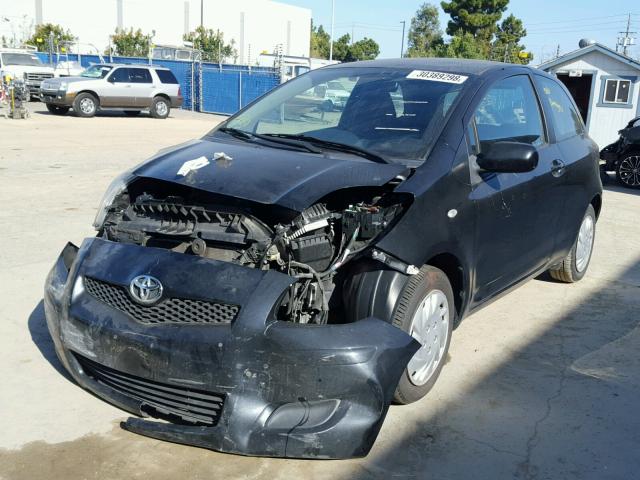 JTDJT4K32A5313534 - 2010 TOYOTA YARIS BLACK photo 2