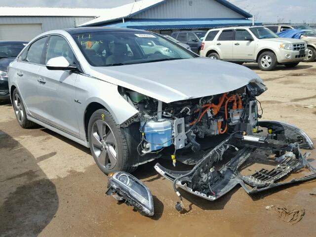 KMHE34L11GA026759 - 2016 HYUNDAI SONATA HYB SILVER photo 1