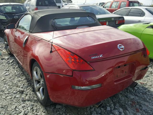 JN1AZ36AX6M450612 - 2006 NISSAN 350Z ROADS RED photo 3