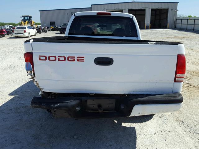 1B7FL22PXWS593631 - 1998 DODGE DAKOTA WHITE photo 6