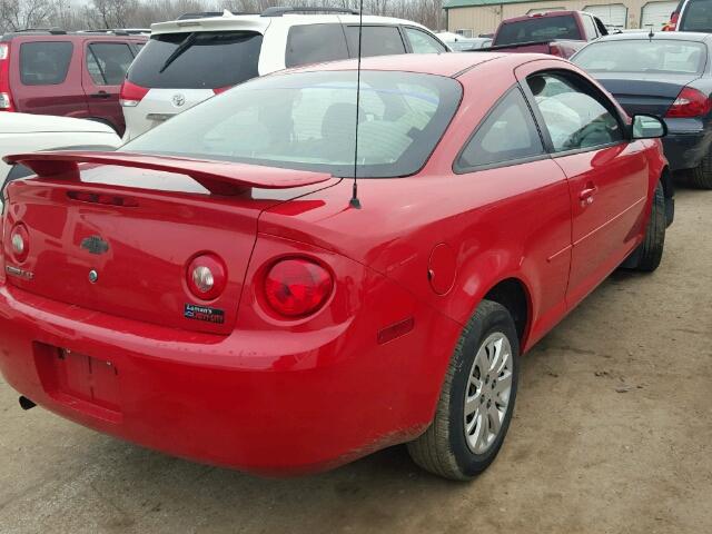 1G1AD1F53A7201362 - 2010 CHEVROLET COBALT 1LT RED photo 4