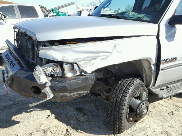 3B7MF33C92M205873 - 2002 DODGE RAM 3500 SILVER photo 9