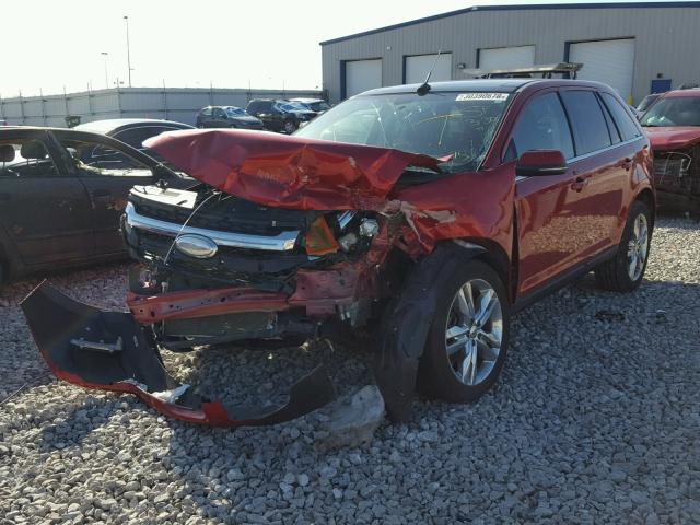 2FMDK3KC4CBA81412 - 2012 FORD EDGE LIMIT RED photo 2