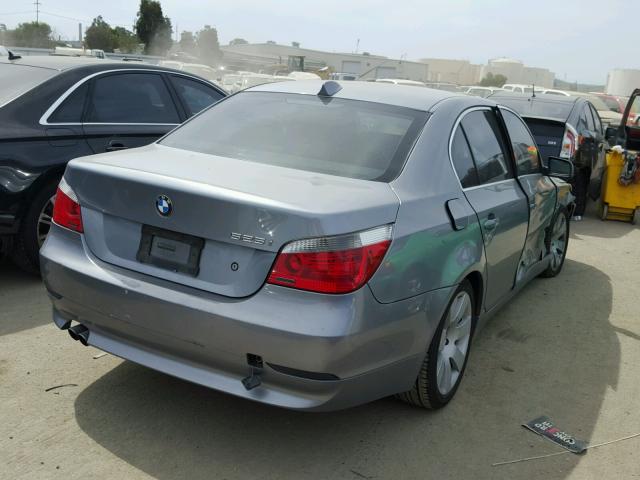 WBANA535X4B851074 - 2004 BMW 525 I SILVER photo 4