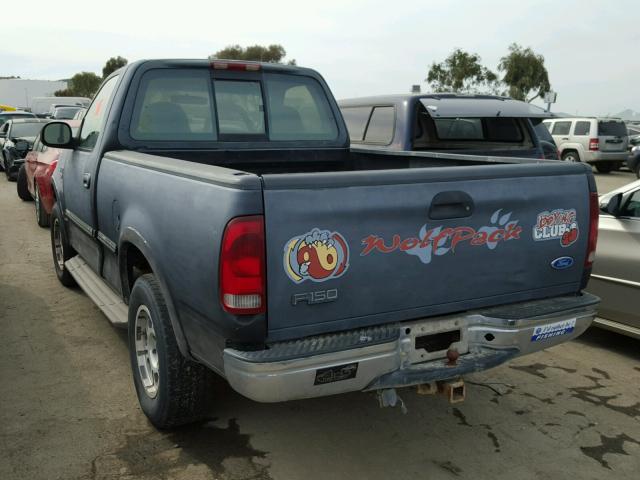 1FTZF18W1WKC27604 - 1998 FORD F150 BLACK photo 3