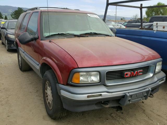 1GKDT13W1T2552148 - 1996 GMC JIMMY MAROON photo 1