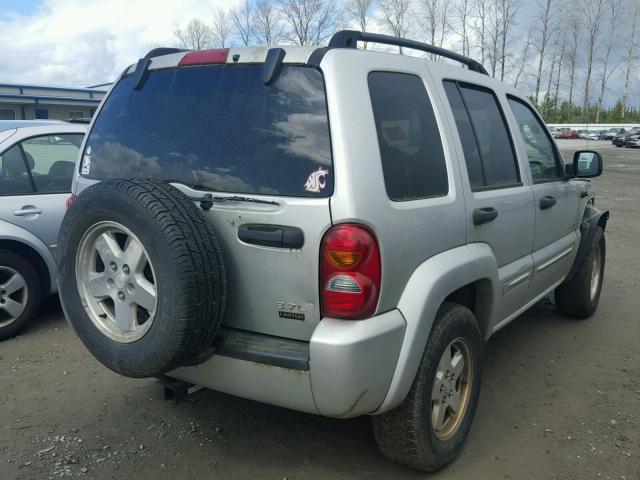 1J4GL58KX4W193554 - 2004 JEEP LIBERTY LI SILVER photo 4