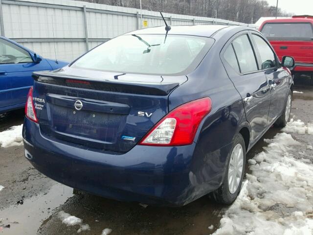 3N1CN7AP3EK462977 - 2014 NISSAN VERSA S BLUE photo 4