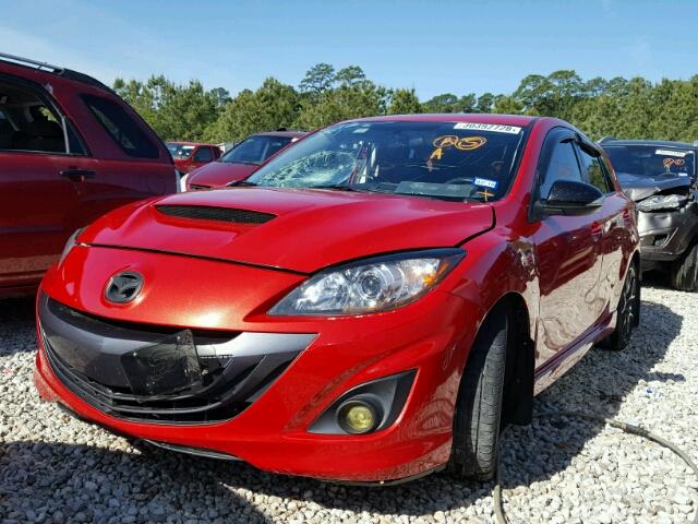JM1BL1L42D1775579 - 2013 MAZDA SPEED 3 BURGUNDY photo 2