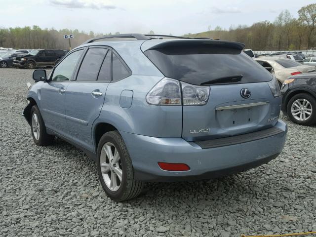 JTJGW31U782008965 - 2008 LEXUS RX 400H BLUE photo 3