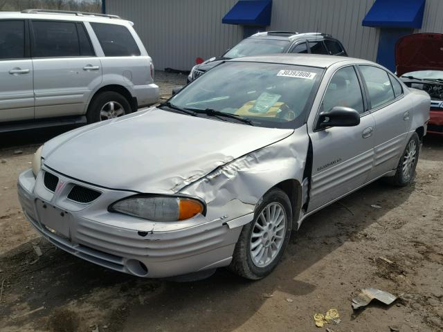 1G2NE52E0XM804903 - 1999 PONTIAC GRAND AM S Gümüş foto 2