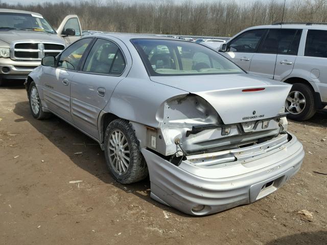 1G2NE52E0XM804903 - 1999 PONTIAC GRAND AM S Gümüş foto 3
