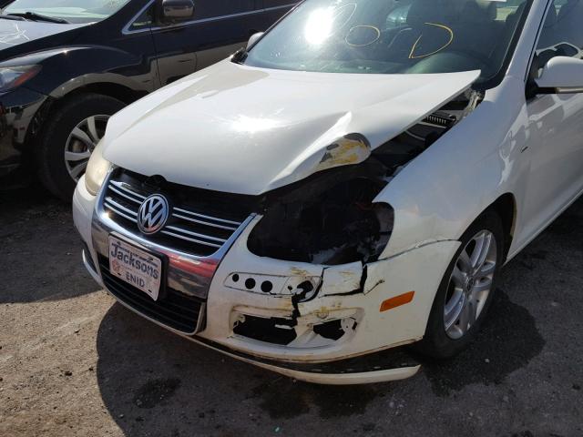 3VWEF81K87M134567 - 2007 VOLKSWAGEN JETTA WOLF WHITE photo 9