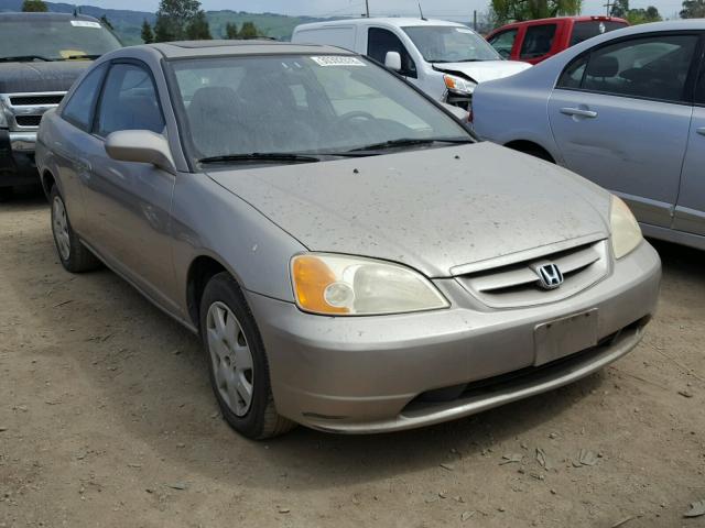 1HGEM21992L048408 - 2002 HONDA CIVIC EX GOLD photo 1