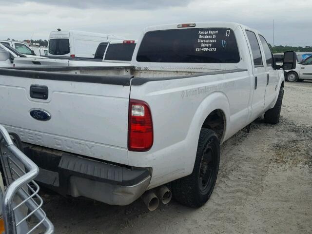 1FT7W2AT4EEB50608 - 2014 FORD F250 SUPER WHITE photo 4