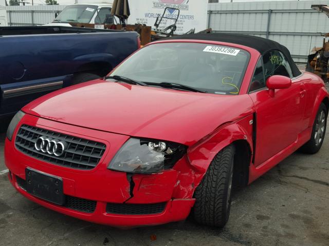 TRUTC28N731003885 - 2003 AUDI TT RED photo 2