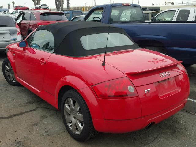 TRUTC28N731003885 - 2003 AUDI TT RED photo 3