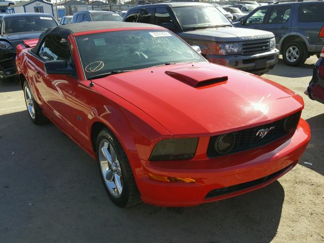 1ZVHT85H575266759 - 2007 FORD MUSTANG GT RED photo 1