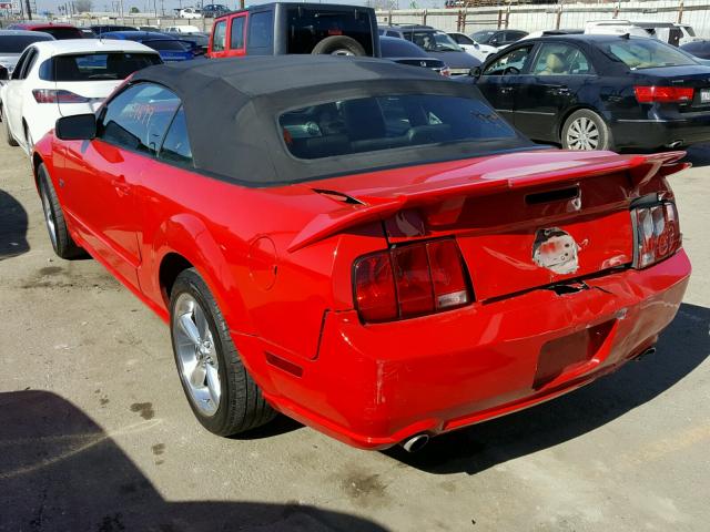 1ZVHT85H575266759 - 2007 FORD MUSTANG GT RED photo 3
