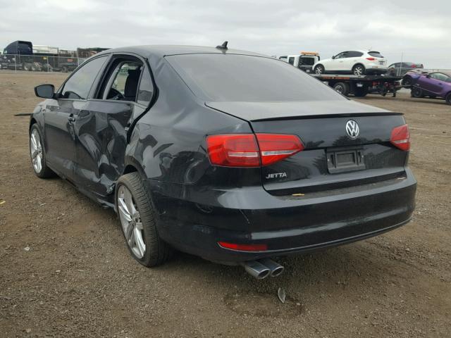 3VW2K7AJ9FM317202 - 2015 VOLKSWAGEN JETTA BASE 黑色 照片 3