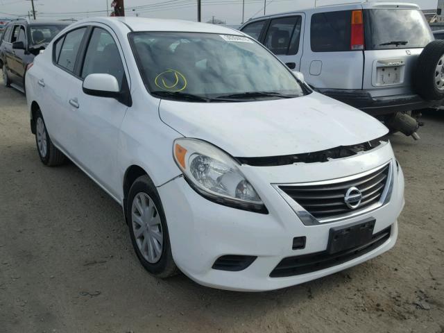 3N1CN7AP9DL864835 - 2013 NISSAN VERSA S WHITE photo 1