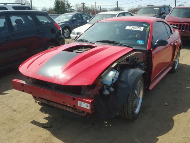 1FAFP42R83F433324 - 2003 FORD MUSTANG MA RED photo 2