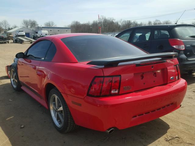 1FAFP42R83F433324 - 2003 FORD MUSTANG MA RED photo 3