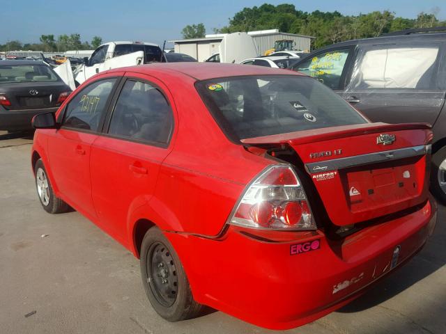 KL1TD56E49B623289 - 2009 CHEVROLET AVEO LS 红色 照片 3