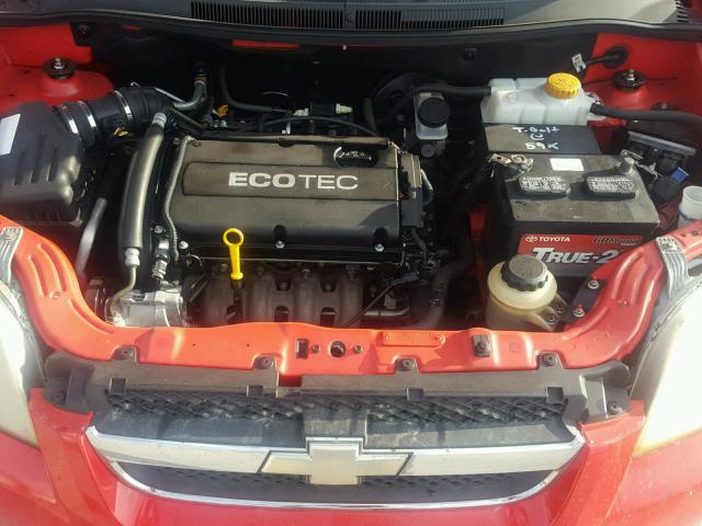 KL1TD56E49B623289 - 2009 CHEVROLET AVEO LS 红色 照片 7