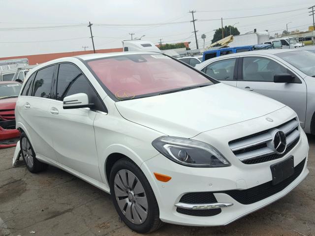 WDDVP9AB1FJ005058 - 2015 MERCEDES-BENZ B ELECTRIC WHITE photo 1