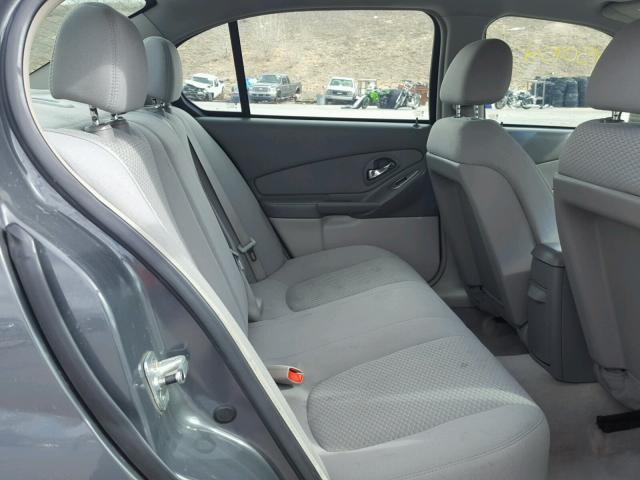 1G1ZS57F77F125876 - 2007 CHEVROLET MALIBU LS GRAY photo 6