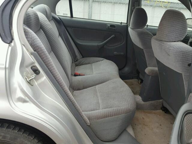 2HGEJ6612YH559256 - 2000 HONDA CIVIC BASE SILVER photo 6