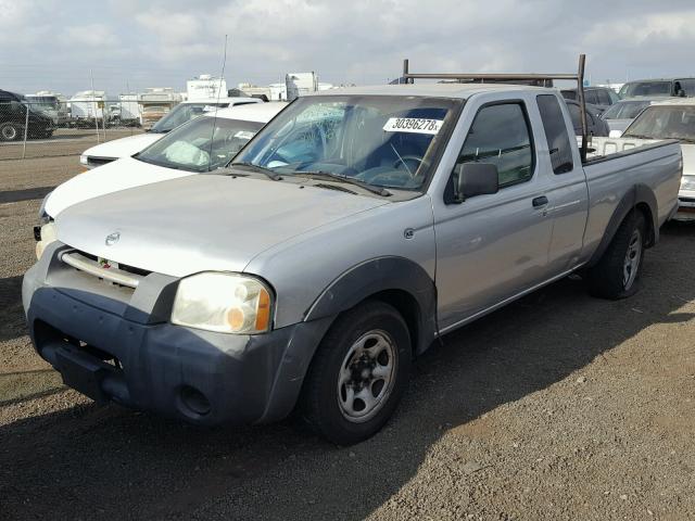 1N6DD26T24C407628 - 2004 NISSAN FRONTIER K GRAY photo 2