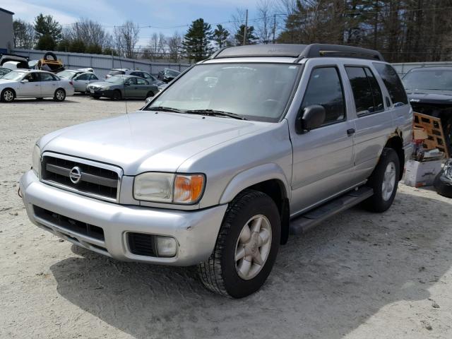 JN8DR09Y12W744405 - 2002 NISSAN PATHFINDER SILVER photo 2