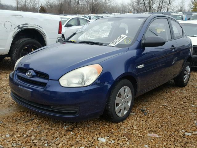 KMHCM36C98U066874 - 2008 HYUNDAI ACCENT GS BLUE photo 2