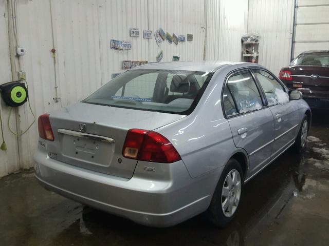 2HGES26741H527585 - 2001 HONDA CIVIC EX SILVER photo 4