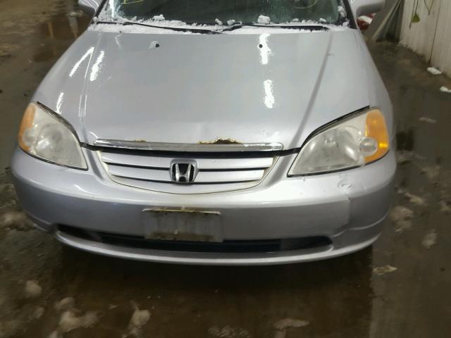 2HGES26741H527585 - 2001 HONDA CIVIC EX SILVER photo 9