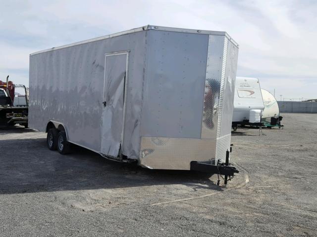 53NBE2422J1061299 - 2018 CARGO TRAILER GRAY photo 1